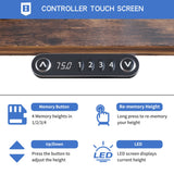 BUNOEM Dual Motor 63x30 Height Adjustable Electric Standing Desk,Height Stand Up Computer Desk,Sit and Stand Home Office Desk with Splice Board,(Rustic Brown Top, Black Frame) BUNOEM