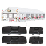 Greesum 20X40 Outdoor Canopy Tent Patio Camping Heavy Duty Gazebo Shelter Party Wedding BBQ Events with Side Removable Walls, Waterproof Shelter, White Greesum