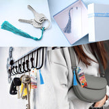 50 Pcs Sublimation Blank Bookmark Heat Transfer Aluminum Metal Bookmarks DIY Bookmarks with Hole and Colorful Tassels Single-Sided Printing Personalized Tassels Blank Bookmarks for Crafts Gift Telooco