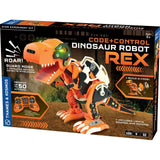 Thames & Kosmos Code+Control Dinosaur Robot REX Robotics & Engineering STEM Kit | Build & Program a Robotic T. Rex | Includes Sensor, Motor, Lights & Sounds | No App Required | Ages 8+ Thames & Kosmos