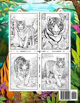 Tiger Coloring Book: Tiger Tales: A Coloring Safari Adventure Majosta