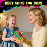 ZMLM Rainbow Scratch Paper Art Crafts Mini Notes Kids Gifts 4 5 6 7 8 9 10 Years Old Girls Boys Students Teens Classroom Prizes School Supplies Birthday Party Travel Toy Activity ZMLM