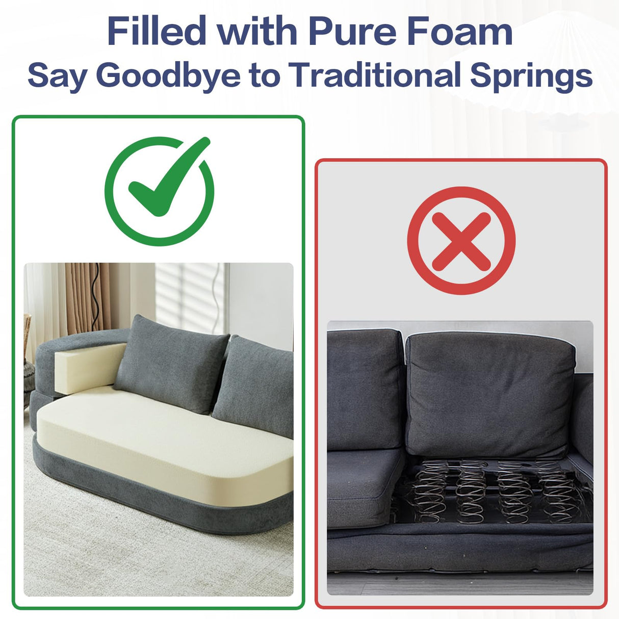 79" Convertible Folding Sofa Bed, Loveseat Sleeper Sofa Couch for Small Spaces, Foldable Cloud Couch with Pillow & Blanket, Comfy Modern Lounge Chair Bed for Living Room & Bedroom (Black) UKMTUET