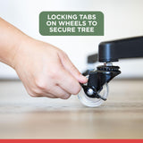 Rolling Christmas Tree Stand for up to 9 Foot Artificial Trees - Heavy-Duty Xmas Tree Stand Base with Casters and Adjustable Base - Compatible with Most Upright Tree Bags – Up to 120 lbs. HOLDN’ STORAGE