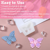 2Pcs Flower Butterfly Silicone Molds, Floral Butterfly Candle Molds Epoxy Resin Molds for Candle Making Clay Plaster Soap Mold Silicone Mold for DIY Scented Candles Polymer Clay Craft Plaster AHQiZFX