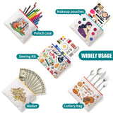 MAFYE 30 Pack Sublimation Blanks Tote bags, Reusable Grocery Bags DIY Heat Transfer Canvas Tote Bags Cosmetic Makeup Bags Shopping Bags with Customized Color for DIY, Advertising, Christmas Craft MAFYE