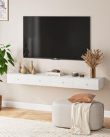 Aienvey Floating nightstand, Floating Shelf with Drawer, Wall Mounted Nightstand, Floating Bedside Table (White) Aienvey