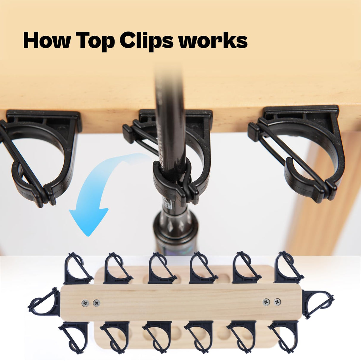 VEYWANE Fishing Rod Storage Racks, 100% Wood Floor Stand Fishing Pole Holders for Garage of 14 Rods or Combos VEYWANE