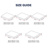 LeWinBedding 3 Inch White Goose Feather Mattress Topper,Twin Feather Bed Topper,Mattress Cover with Straps,Ultra Soft Pillowtop,100% Organic Cotton Fabric(39”x75”) LeWinBedding