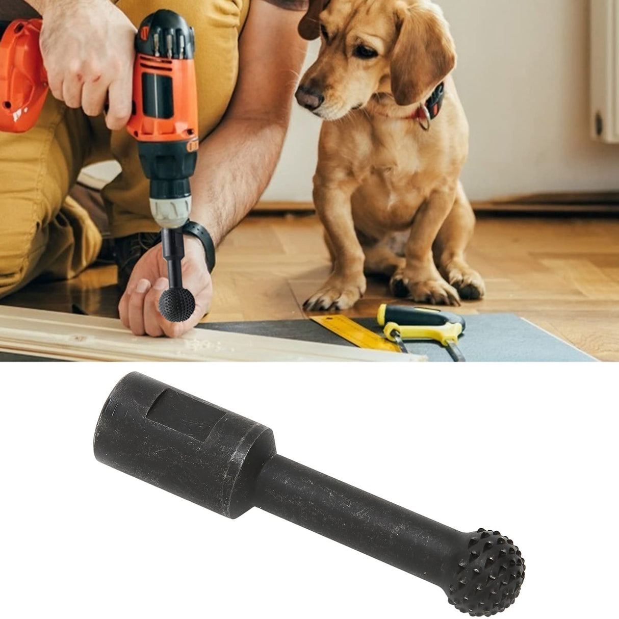 Sphere Rotary Burr, Ball Gouge, Ball Gouge Angle Grinder Attachments Power Carving Tools Rotary Tool for Wood Carving Grinding Polishing Engraving (20mm) Naroote