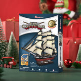 CubicFun 3D Ship Puzzles for USS Constitution Sailing Boat Models for Adults and Teens Toys, 193 Pieces CubicFun