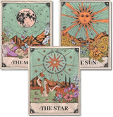 WUDWL Square Diamond Painting Kits Square Drill Diamond Painting,Square Diamond Art,3 Pack Sun Moon and Stars DIY Gem Art Kits for Adults and Crafts for Gifts and Home Wall Decor 12x16inch WUDWL