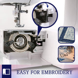 Sewing Machine Computerized Embroidery Sewing Machine with 60 Unique Built-in Stitch Uten