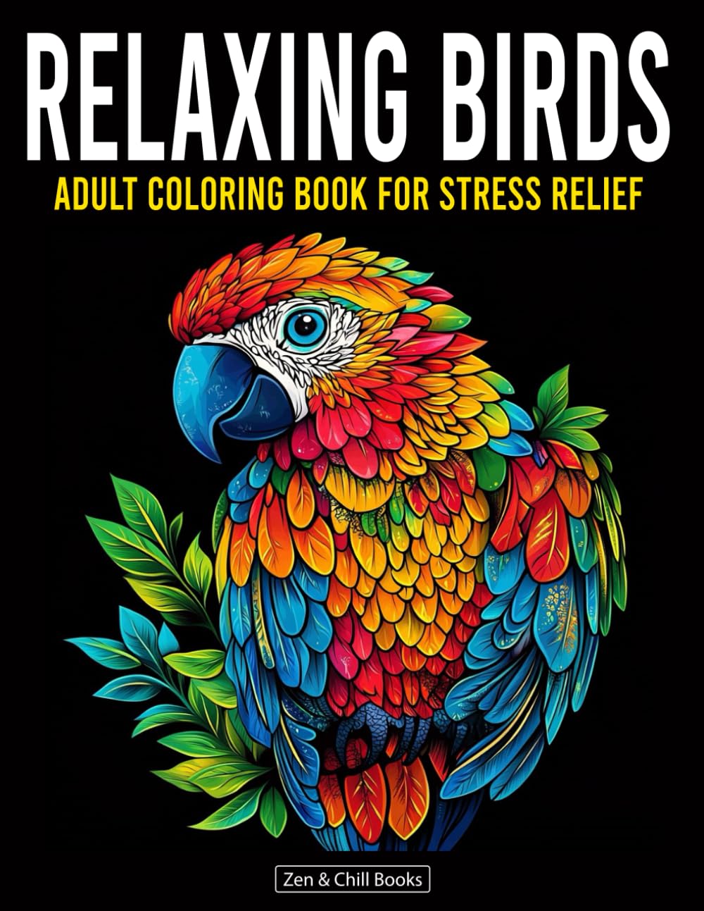 Relaxing Birds: Adult Coloring Book for Stress Relief (Relaxing Adult Coloring Book Series for Stress Relief) Majosta