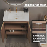 BLUHOUZZ Dalia 30 Inch Bathroom Vanity with Sink,Large Storage Freestanding Bathroom Vanity with Overflow for Modern Bathroom, One-Piece Sink Basin Minimalist Bathroom Sink Cabinet BLUHOUZZ