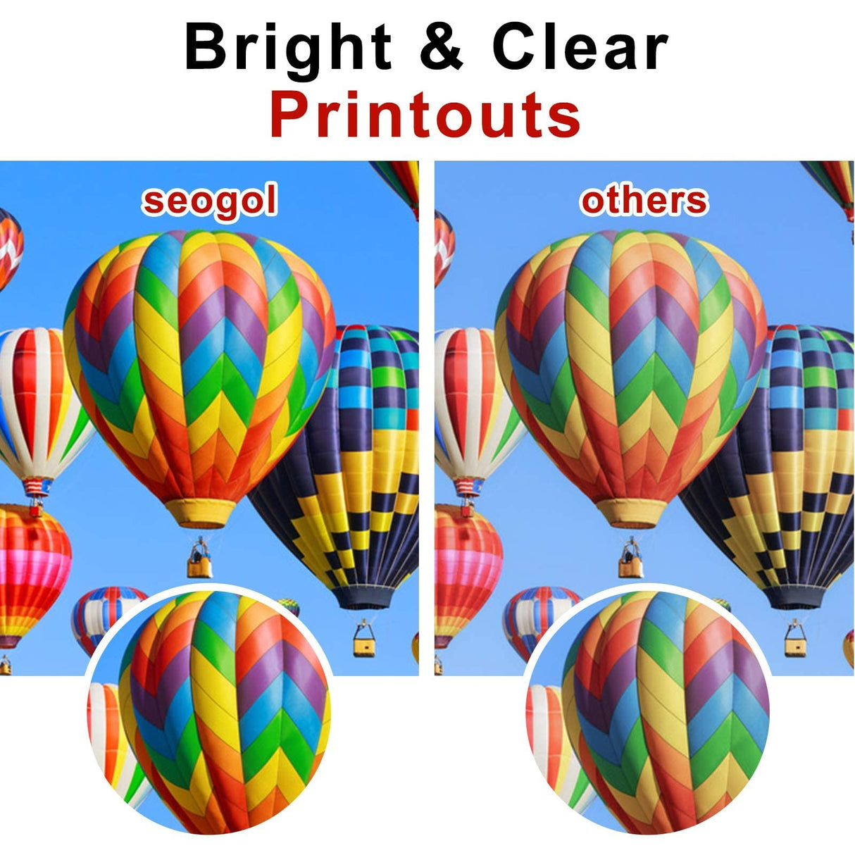 Seogol Compatible Epson 502 T502 Refill Ink Bottles Replacement for Ecotank ET-2750 ET-3750 ET-4750 ET-2760 ET-3760 ET-4760 ET-2700 ET-3700 ET-3710 ET-15000 ST-2000 ST-3000 ST-4000 - 4 Pack seogol