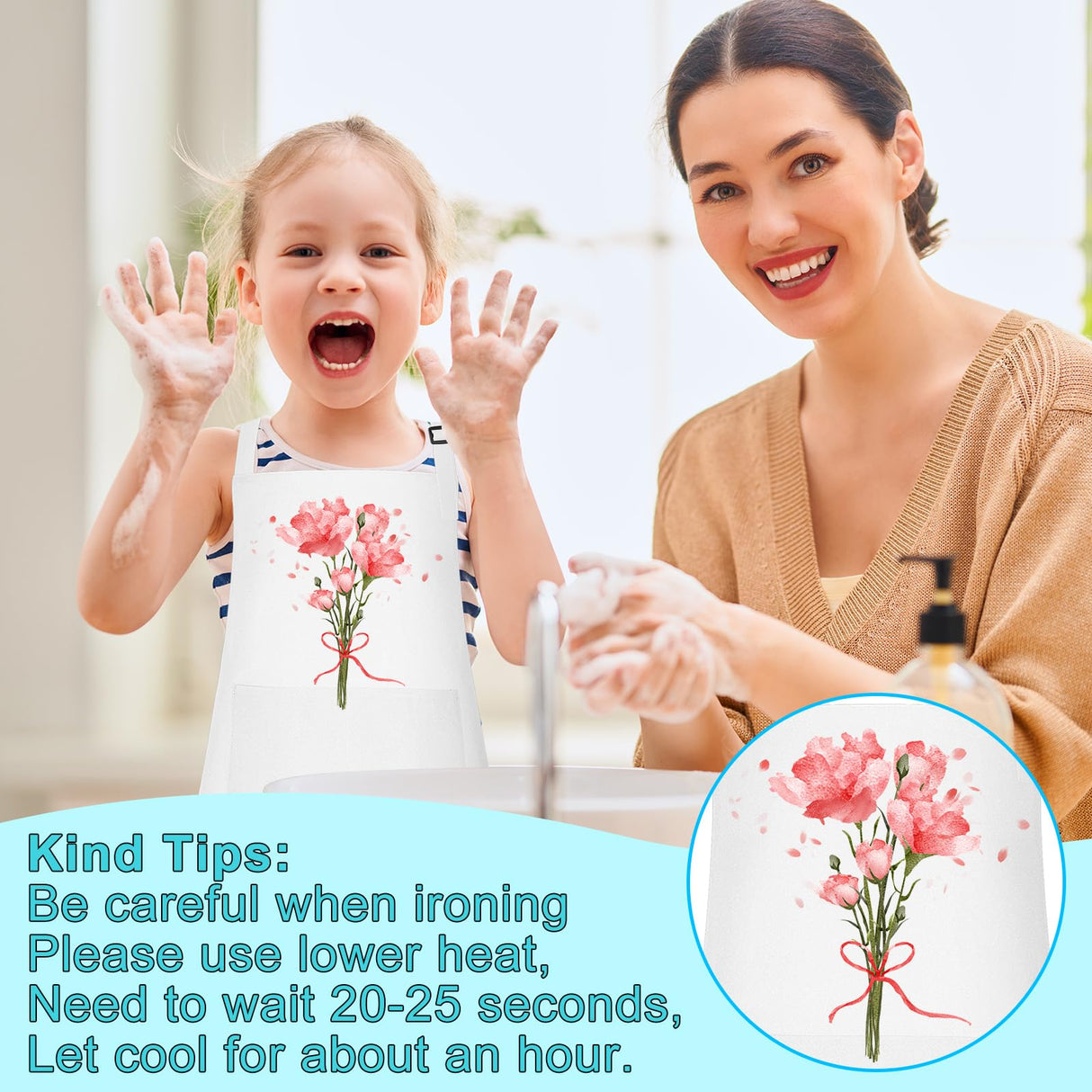 Bouiexye 10 Pack Kids Apron Adjustable Children Apron with 2 Pockets Children Chef Painting Aprons for Cooking Baking Painting Crafts Making (White) Bouiexye