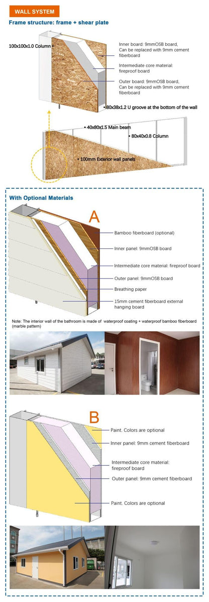 Double Story 6-8 Bedrooms with Balcony Modern 2024 Design. Fully Equipped Bathroom, prefab Container House with Stairs Inside and Terrace. Free Airconditioner (Modern) - WoodArtSupply