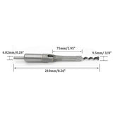 Woodworking 3/8" Inch (9.5mm) Square Hole Drill Bit Mortising Chisel Set, Mortise Chisel & Bit Set for Mortise and Tenon Machine ZLYY