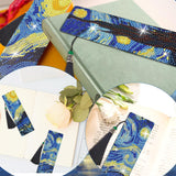 NUFTVI 4 PCS Diamond Art Bookmarks Van Gogh Starry Night, DIY Acrylic Diamond Painting Bookmarks Kits for Adult Reader and Crafts Lovers NUFTVI