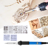 Belleavenue Wood Burning Kit 42Pcs Power Switch and Adjustable Temperature with Wood Burner Pen 392~842°F for Adults Wood Burning Tool for Pyrography Leather, Black Belleavenue