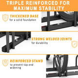 Ultrawall Bike Storage Rack for Garage, 3 Bikes Floor Bike Stand, Bicycle Parking Stand Rack for Indoor/Outdoor, Fit 22-28" Wheel Tire Width 2.1" Ultrawall