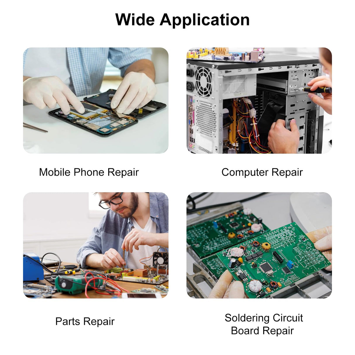 Soldering Gun Kit - Soldering Iron Kit with Adjustable Temp 180-520°C, ON/OFF Button, 80W LED Digital Internal Heat Soldering Gun, Auto Send Tin Soldering Kit for Electronics Welding Repair DIY VISLONE