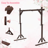 Chamvis 7.48FT Wooden Wedding Arch, Wooden Arch Backdrop Stand Square Arch Wedding Arbor Wedding Arches for Ceremony Wood Arch Frame for Outdoor Lawn Forest Wedding Decorations chamvis