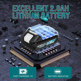 ONEMANA Cordless Bandsaw, 20V Brushless Portable Bandsaw, 2.5" Deep Cut Metal Band Saw, 6 Speeds Band Saw for Cutting Metal,woodworking,Pipe, Conduit (Battery Included) ONEMANA