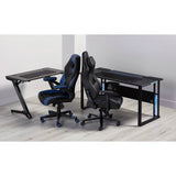 RS Gaming™ Mergence 60"W RGB Gaming Computer Desk With 10 Acoustic Panels, Black RS Gaming
