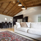 MgLoyht Industrial Semi Flush Mount Ceiling Light, Matte Black Farmhouse Light Fixture for Kitchen Island Dining Room Foyer Hallway Porch Barn Loft, Black, 13in MgLoyht