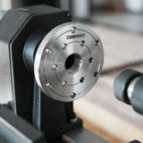 BMWOOD 4" Faceplate with 1"x8TPI Thread, with Two Nylon Washers for Woodturning Lathe,12 Mounting Holes. BMWOOD