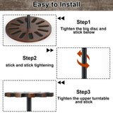 Amoard Heavy Solid Wood Rifle & Shotgun Holder, Up to 12 Gun Capacity Display Storage with Soft Padding, Indoor Gun Racks (Walnut Upgrade) amoard