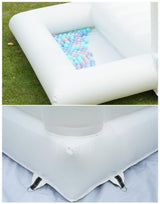Blatesic Inflatable White Bounce House with Ball Pit,Contain Blower,PVC Kids Bounce Castle,Inflatable Bounce House for Kids Toddlers Indoor Outdoor Jumping Bouncer Party Yard Blatesic