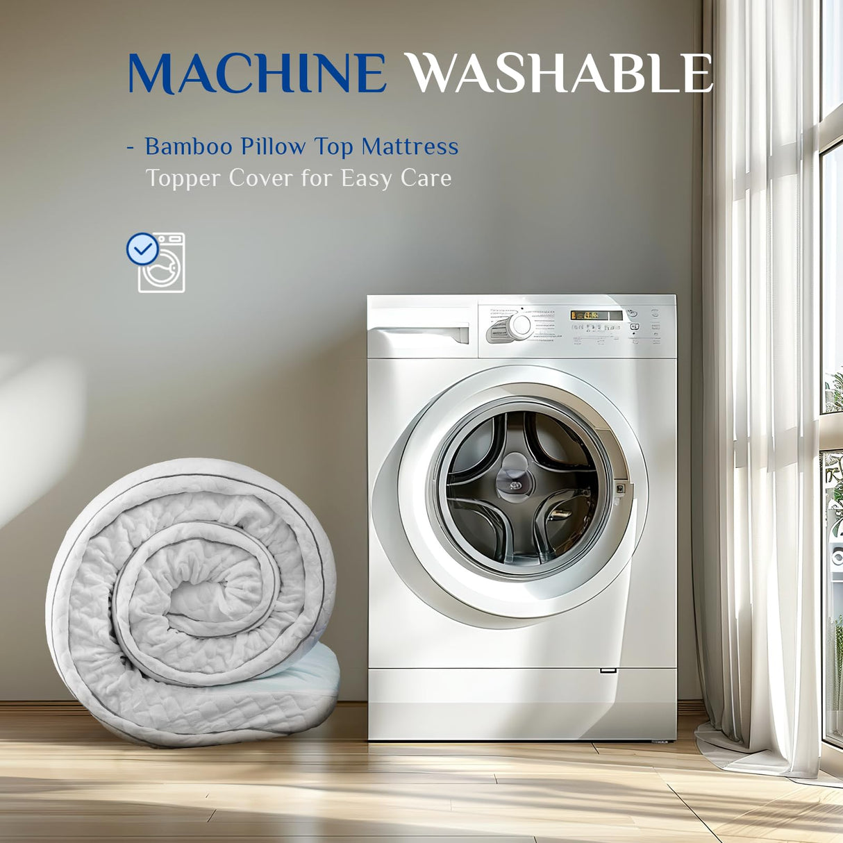 Dual Layer 3 Inch Memory Foam Mattress Topper King Size, 2 Inch Cooling Gel Memory Foam Plus 1 Inch Down Alternative PillowTop Mattress Pad Cover with 8-21 Inch Deep Pocket VALUXE