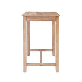 Linon Distresed 36 inch Height Pub Claridge Table, Distressed Brown Counter Linon