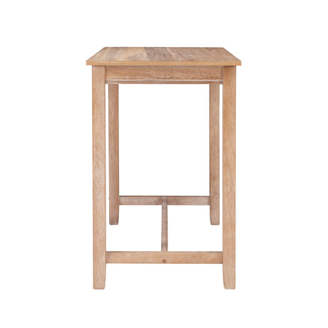 Linon Distresed 36 inch Height Pub Claridge Table, Distressed Brown Counter Linon