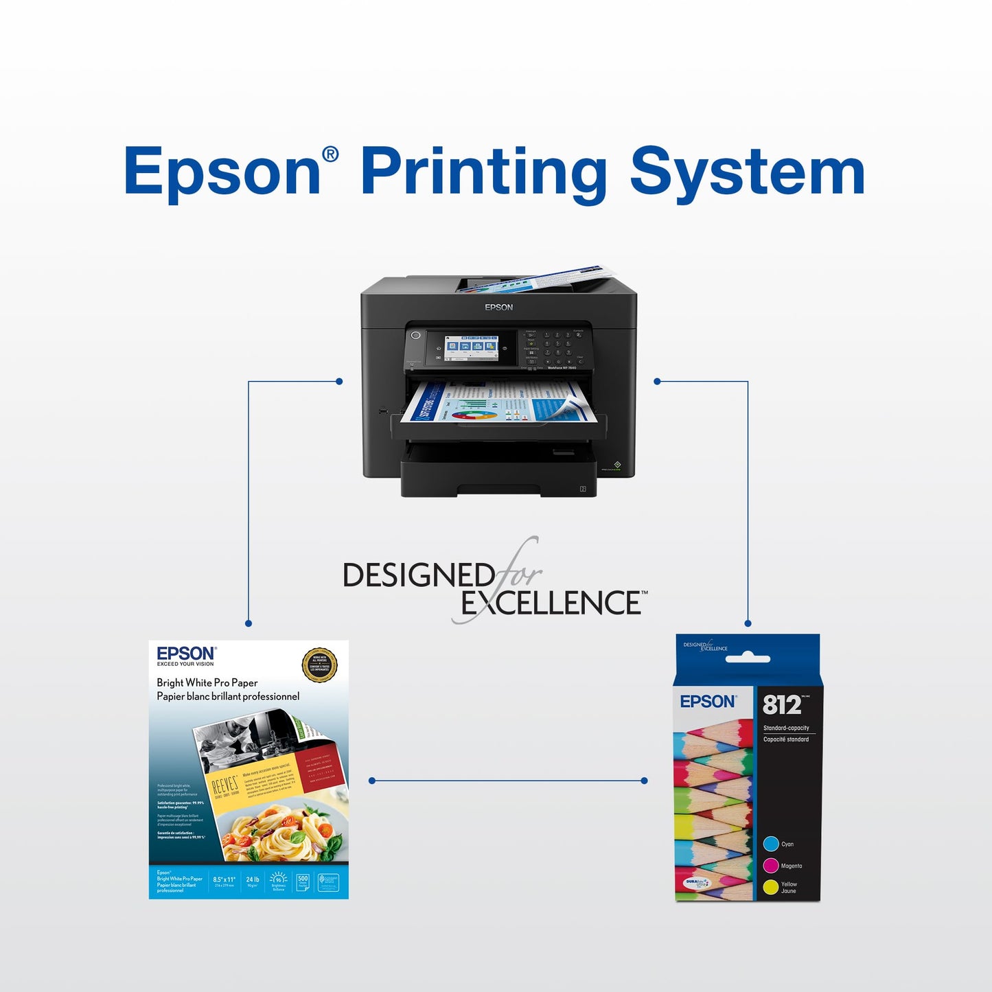 EPSON 812 DURABrite Ultra Ink High Capacity Black Cartridge (T812XL120-S) Works with WorkForce Pro WF-7310, WF-7820, WF-7840, WorkForce EC-C7000