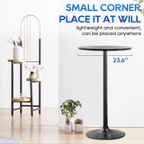 FDW Pub Table 40 Inch Height Cocktail Table Round Bistro Bar Table for Home and Kitchen Dining FDW