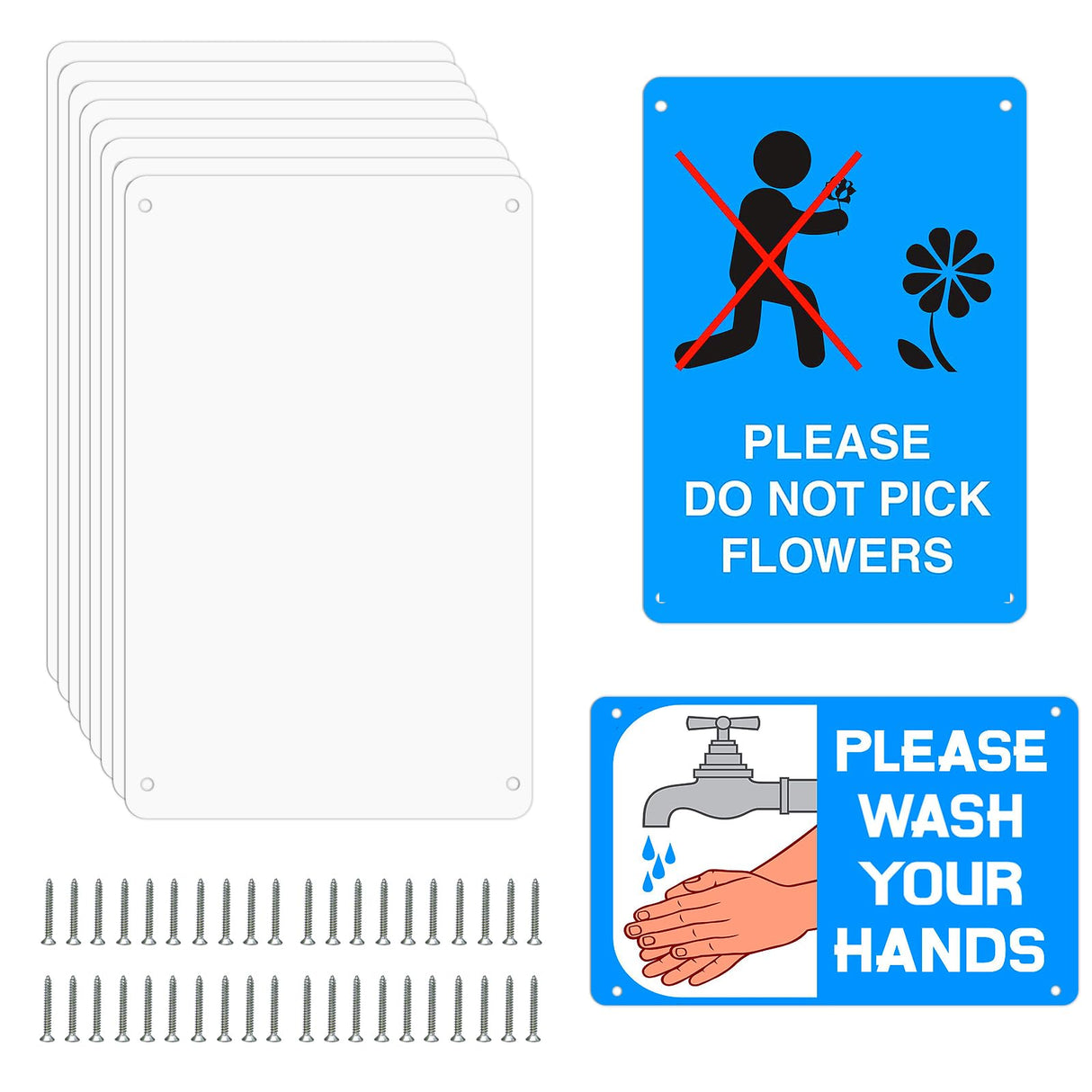 Beclumas 10 Pack 8"x 12" Sublimation Metal Sign Blanks,0.45mm Blank Metal Sign for Advertising Sign,Wall Decor,Room Decor Beclumas