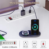 ADORNEVE Twin Size Loft Bed with L-Shaped Desk, Storage Drawers & RGB Arcylic Cabinet, Expanded Safety Power Outlet, Metal LED Loft Bed Frame with Wide Ladder, for Teen Girls, White ADORNEVE