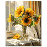 EFOTIML Paint by Numbers Kit for Adults Beginners & Kids Ages 8-12,1 Pack 16x20 inches Canva for Painting Kits for Adults in Colorful Box(Without Frame)- Bottled Sunflowers EFOTIML