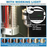 MXBAOHENG Mini Desktop Drill Press 7-speed Micro Drill Press with Work Light for Wood, Crafts and Jewelry Making, Small Table Drilling Machine 795 Motor B10 Chuck, with Belt and Motor Protective Cover MXBAOHENG