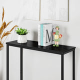 YBING Narrow Console Table Small Entryway Table Thin Table Sofa Side Table Hallway Table for Living Room Foyer Bedroom Corridor Office Black YBING