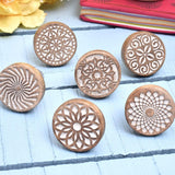 Indian Shelf 18 Pack- Boho Knobs- Wood Knobs for Cabinets and Drawers- Natural Wooden Dresser Knobs- Boho Wooden Knobs- Unique Wood Drawer Pulls- Boho Drawer Knobs and Pulls- Cabinet Door Handles Indian Shelf