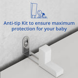 Cozy Castle White Bookshelf, 3-Tier Open Shelf Bookcase, 10 Cube Storage Organizer with Anti-Tilt Device, Freestanding Horizontal Bookshelf Cube Shelf for Bedroom, Living Room Cozy Castle