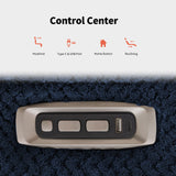 MCombo 64.6" Oversize Power Reclining Loveseat Sofa with Adjustable Headrest, Heat and Vibration Massage, Electric Loveseat Recliner with USB Charge Ports for Living Room 6855 (Navy Blue) MCombo