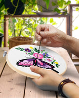 3 Pieces Embroidery Hoops, 8 inch Bamboo Frame Circle Cross Stitch Hoop Ring Embroidery Hoops Set for Embroidery and Cross Stitch TINDTOP