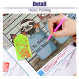 BOHADIY Inspirational Diamond Painting Kits for Adults 5D Diamond Art Kits for Adults, Sloth Large Size 16x27.5 Inch DIY Full Drill Paintings with Diamonds Gem Art Crafts for Home Wall Decor BOHADIY