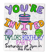 Hygloss Puzzles DIY Party Invite - Blank Puzzle for Decorating - Art Activity - Use as Party Favors - White, Sturdy – 8.5 x 11 Inches, 63 Pieces - Comes with Envelopes - 4 Qty Hygloss